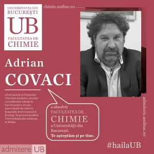 Adrian Covaci a absolvit Facultatea de Chimie.