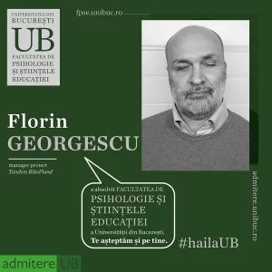 Florin Georgescu a absolvit Facultatea de Psihologie și Științele Educației