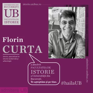 Florin Curta a absolvit Facultatea de Istorie.