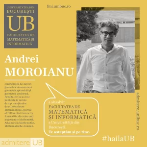 Andrei Moroianu a absolvit Facultatea de Matematică și Informatică.