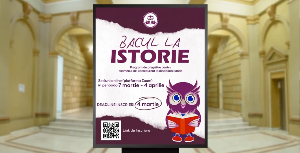 Drumul spre o notă mare la bac începe cu „BACUL la Istorie” – ediția 2026