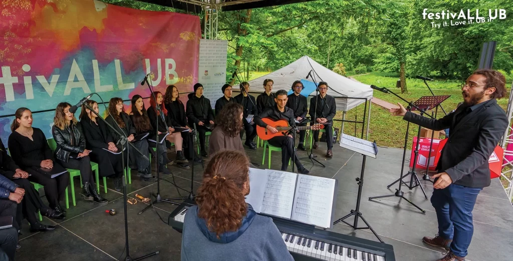 Corul Universității din București îți dă întâlnire la festivALL UB 2.0 pe 9 mai 2026. Ne vedem (și auzim) în Grădina Botanică!