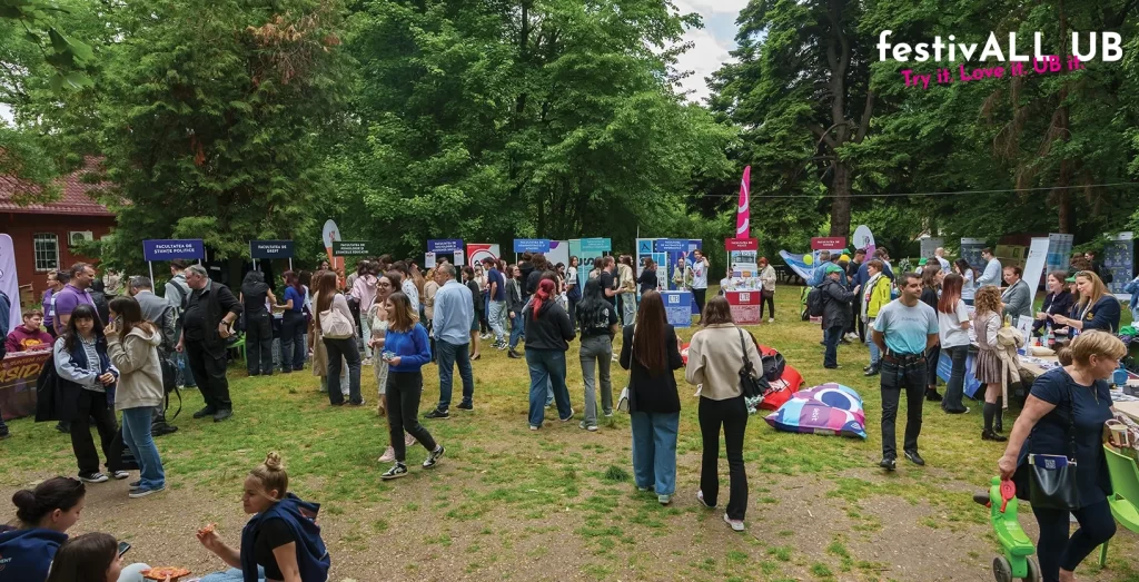 Meet & greet cu profii și viitorii colegi de la Universitatea din București? Da, la festivALL UB 2.0, între 8 și 9 mai 2026!